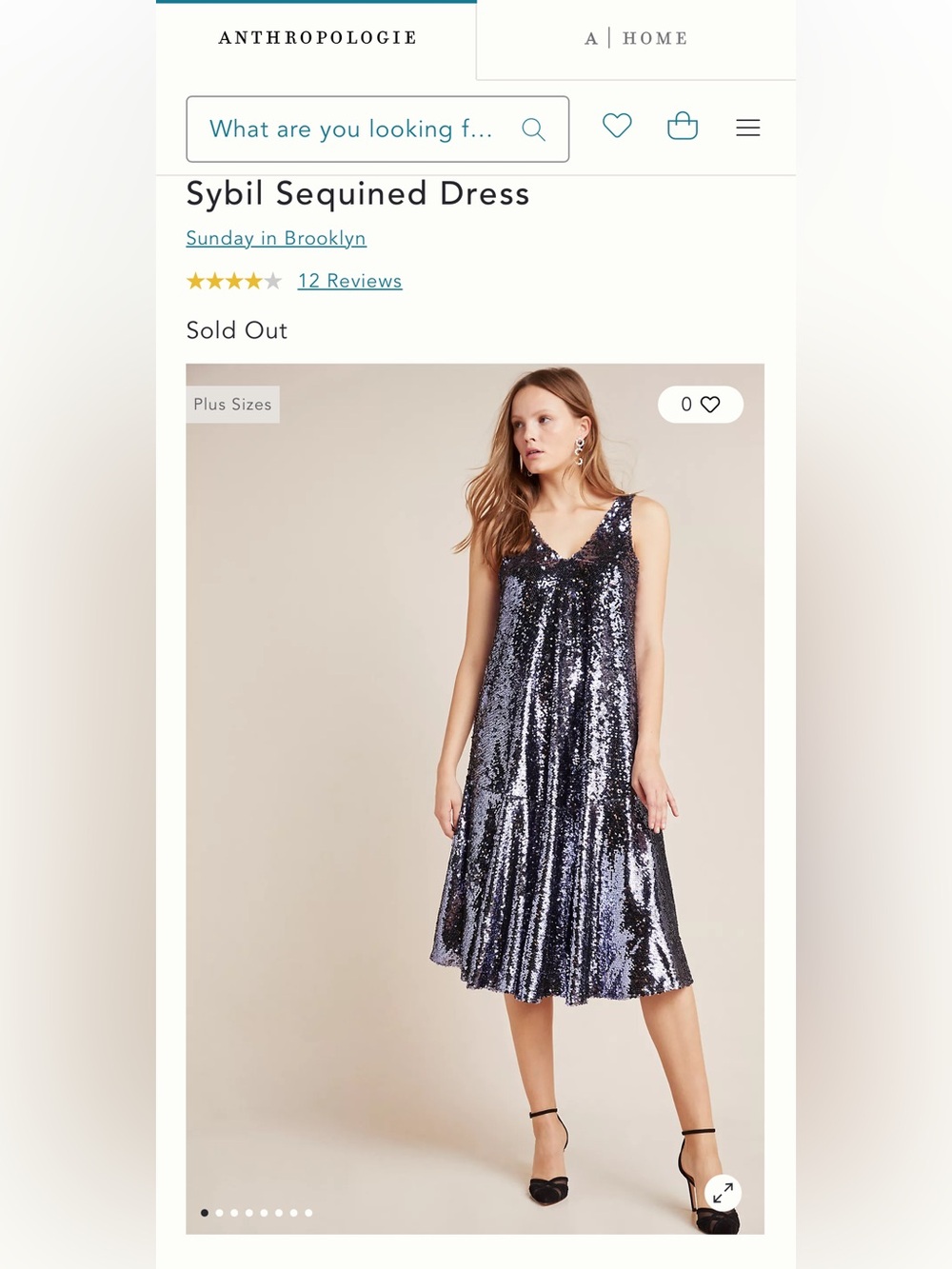 ✨ Anthropologie Sunday in Brooklyn Sybil Sequined Midi Dress NWT XS Glam Party